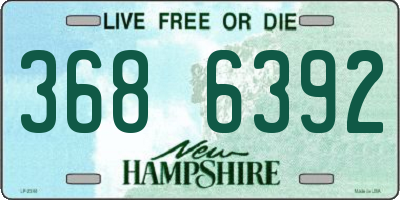 NH license plate 3686392