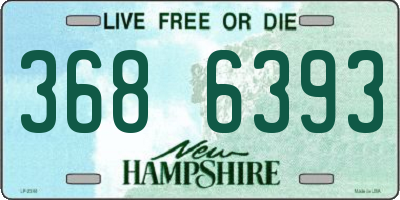 NH license plate 3686393
