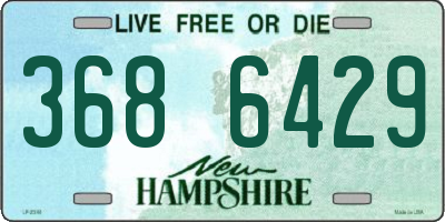NH license plate 3686429