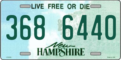 NH license plate 3686440