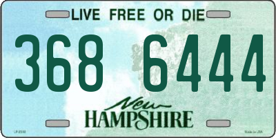 NH license plate 3686444