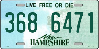 NH license plate 3686471
