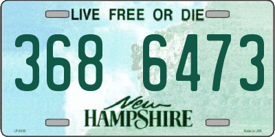 NH license plate 3686473