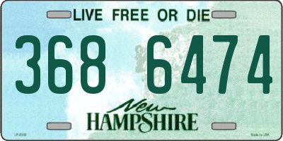 NH license plate 3686474