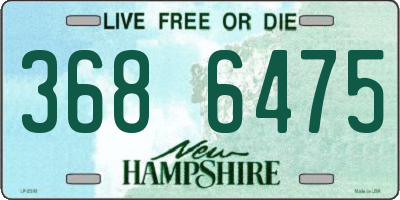 NH license plate 3686475