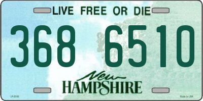 NH license plate 3686510