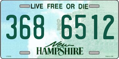 NH license plate 3686512