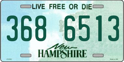 NH license plate 3686513