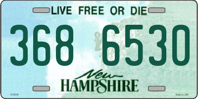 NH license plate 3686530