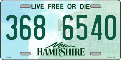 NH license plate 3686540