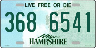 NH license plate 3686541