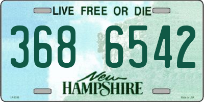 NH license plate 3686542