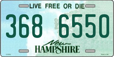 NH license plate 3686550