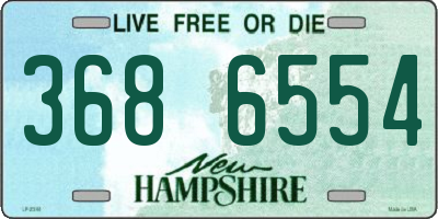 NH license plate 3686554
