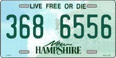 NH license plate 3686556