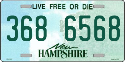 NH license plate 3686568