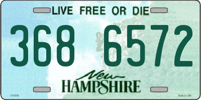 NH license plate 3686572