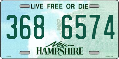 NH license plate 3686574