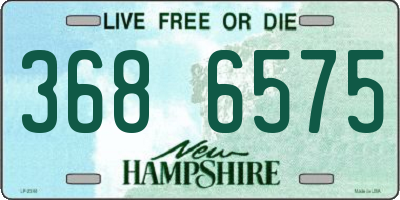 NH license plate 3686575
