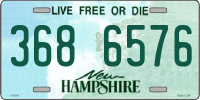 NH license plate 3686576