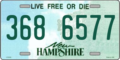 NH license plate 3686577