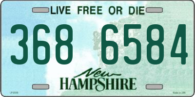 NH license plate 3686584