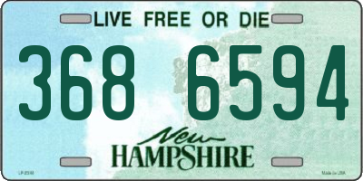 NH license plate 3686594