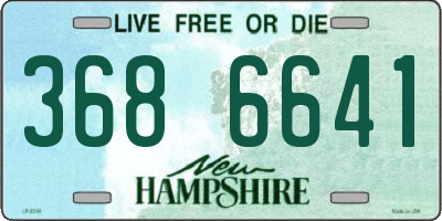 NH license plate 3686641