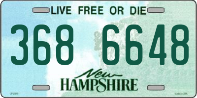 NH license plate 3686648
