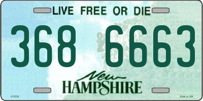 NH license plate 3686663