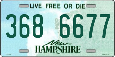 NH license plate 3686677