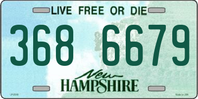 NH license plate 3686679