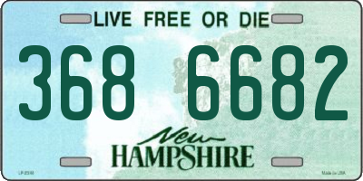 NH license plate 3686682