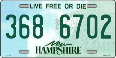 NH license plate 3686702
