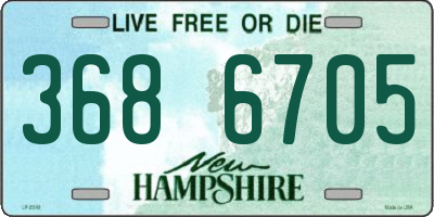 NH license plate 3686705