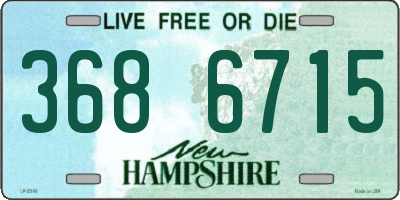 NH license plate 3686715