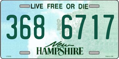 NH license plate 3686717