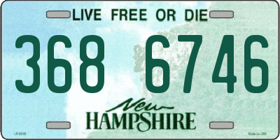 NH license plate 3686746