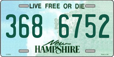 NH license plate 3686752