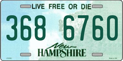 NH license plate 3686760