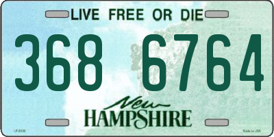 NH license plate 3686764