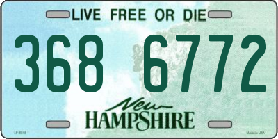 NH license plate 3686772