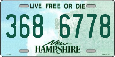 NH license plate 3686778