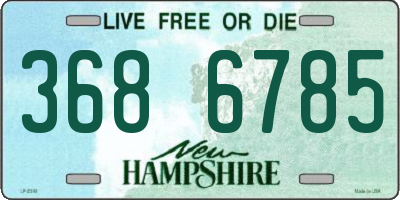 NH license plate 3686785