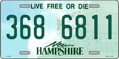 NH license plate 3686811