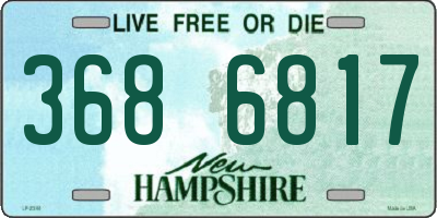 NH license plate 3686817