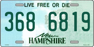 NH license plate 3686819