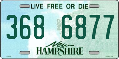 NH license plate 3686877