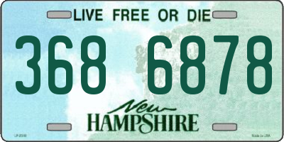 NH license plate 3686878