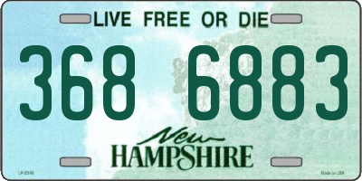 NH license plate 3686883